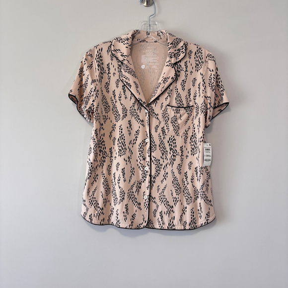 State of Day Women's 2X Beige & Black 2-Pc. Short-Sleeve & Shorts Pajama Set NWT - Picture 6 of 10